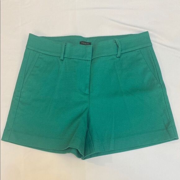 Ann Taylor Factory High Waist Green Shorts - Picture 1 of 10